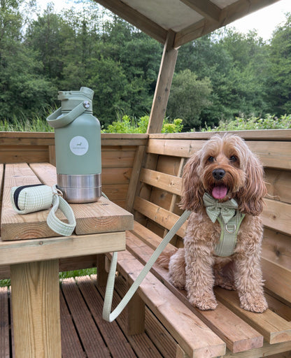 Poo Bag Holder - Matcha Heritage Check