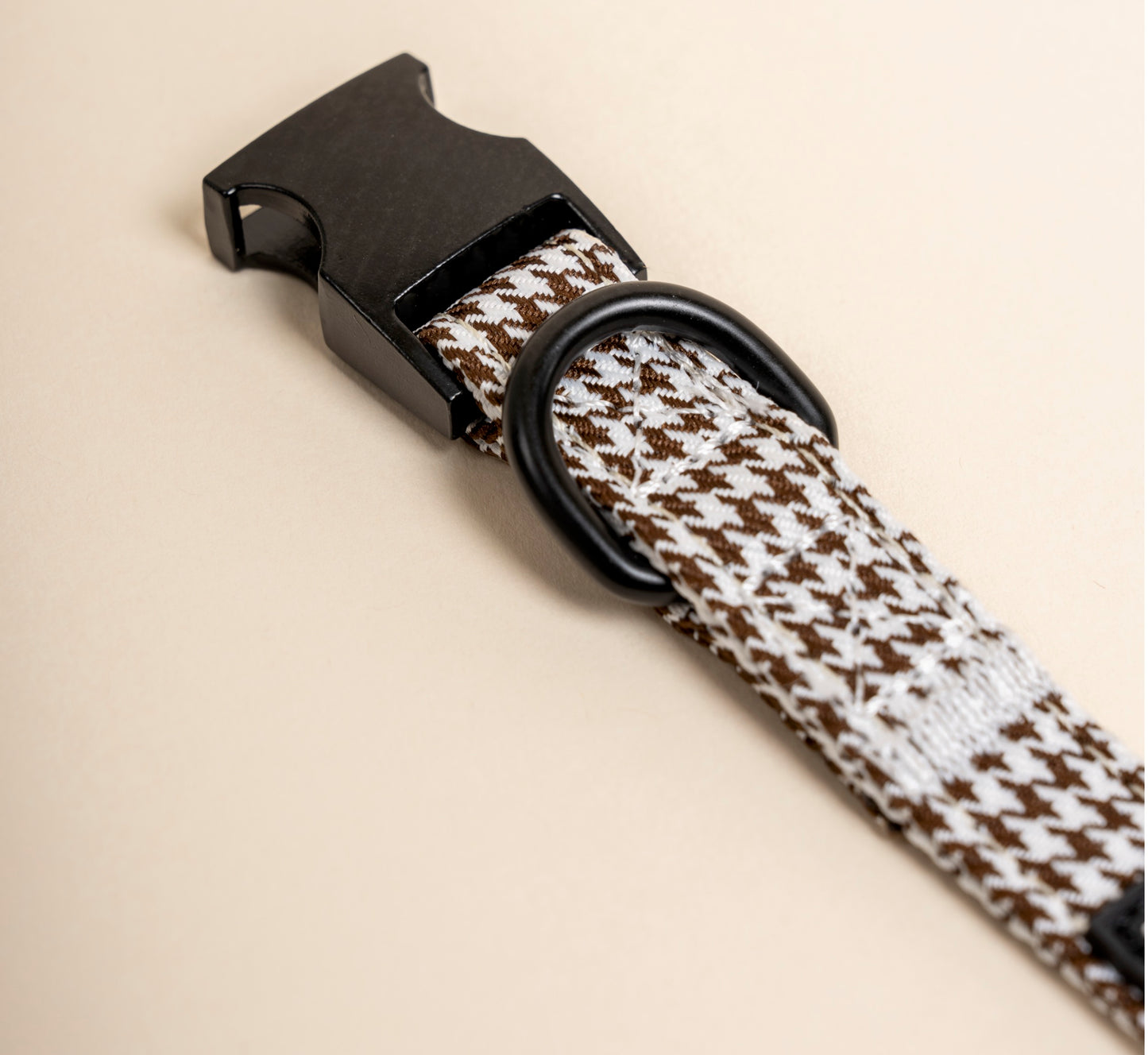 Collar - Espresso Houndstooth