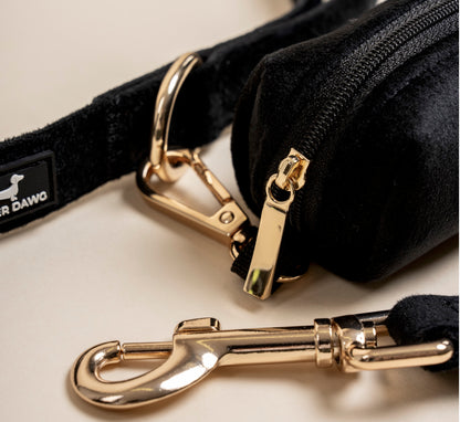 Poo Bag Holder - Midnight Black Velvet