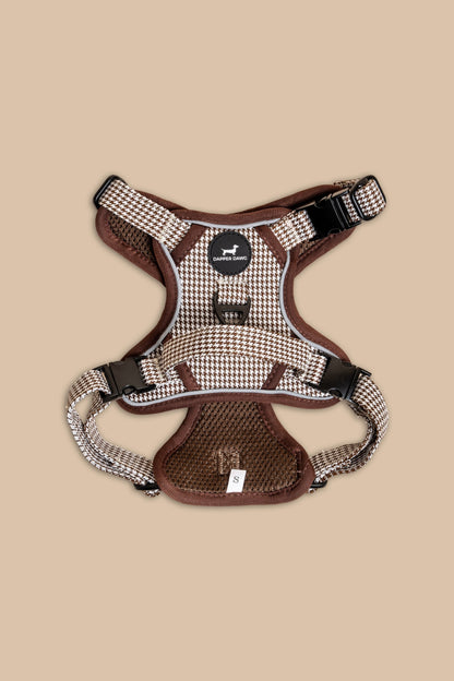 The Dapper Harness Bundle - Espresso Houndstooth