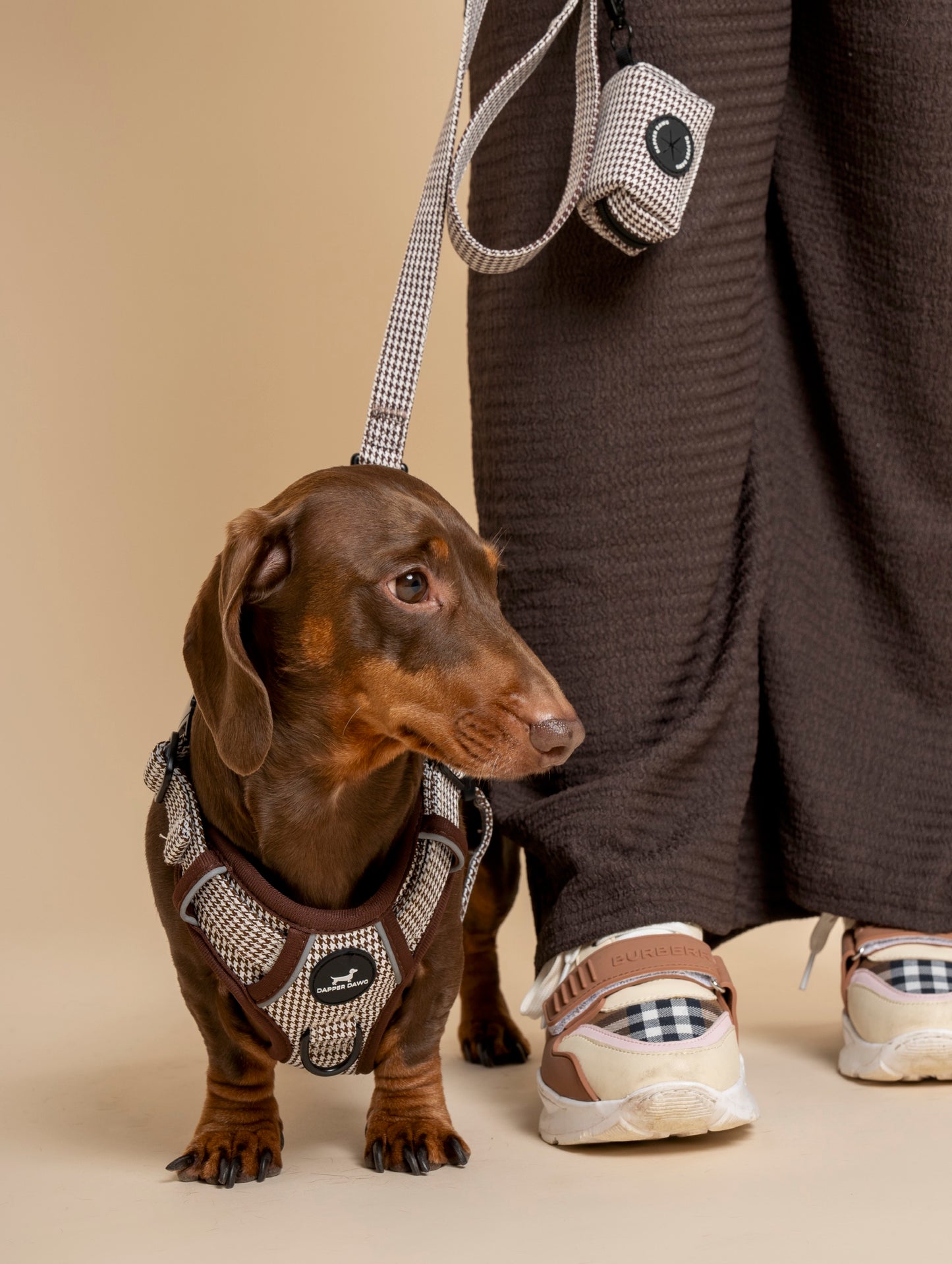 Harness - Espresso Houndstooth