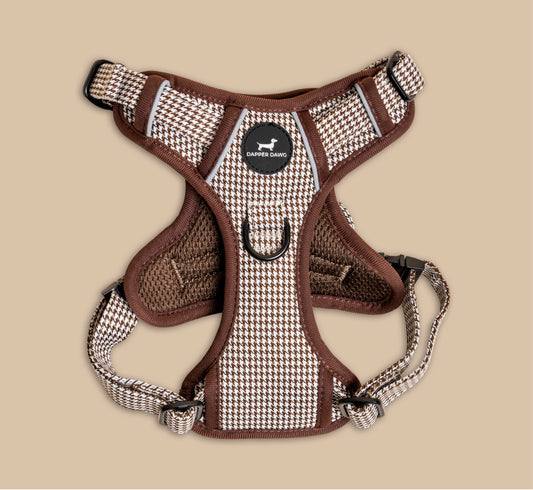 Harness - Espresso Houndstooth