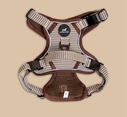 Harness - Espresso Houndstooth